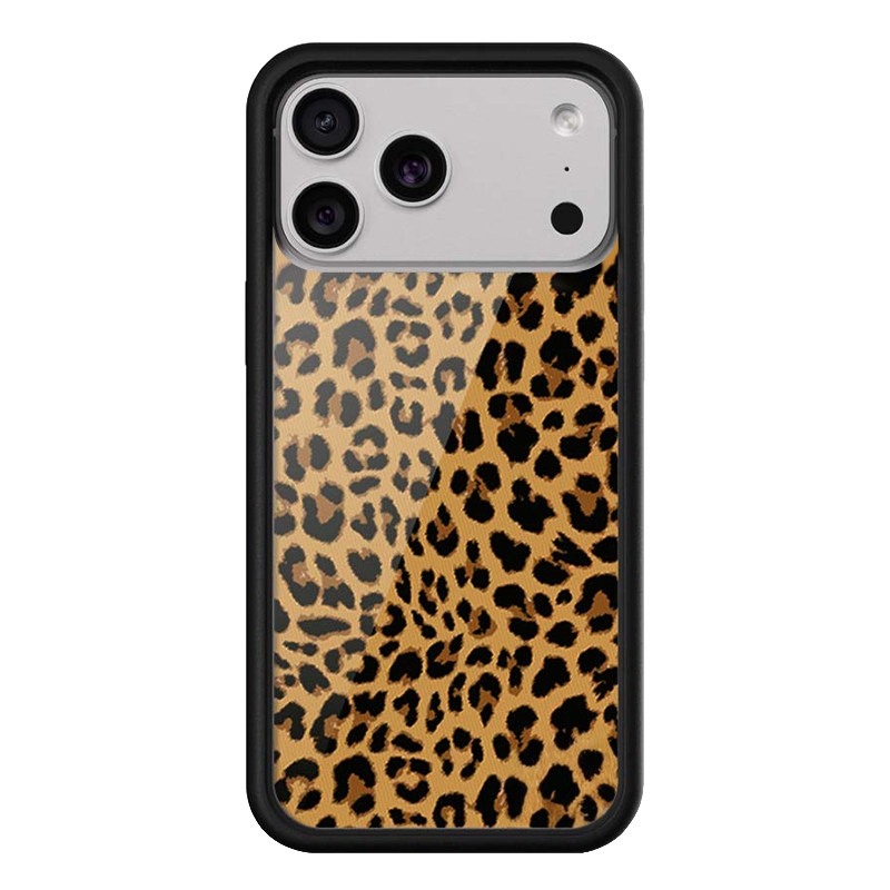 Wf Mobile Phone Case with Brown Leopard Print Suitable for iPhone 15 /14/13Promax Apple 16Pro Mobile Phone Case, European and American Fashion, Sexy Texture, Wf18 Personalized Artistic Creative Anti-Fall Protective Cover 17