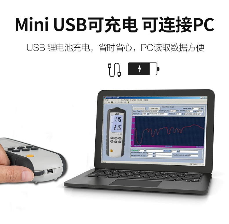 Nhiệt máy đo gió máy đo gió đo độ chính xác cao Huashengchang cầm tay máy đo gió đo thể tích không khí DT8880