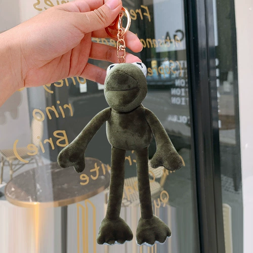 Кунжутное масло, брелок, плюшевое украшение на сумку, кукла, подвеска, популярно в интернете, лягушка