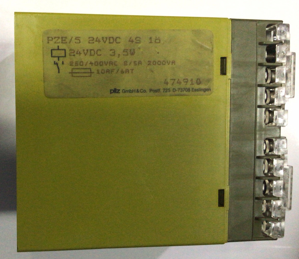 474910 pilz PZE5 Relay PZE 5 24VDC 4S 10 Order No. 474910