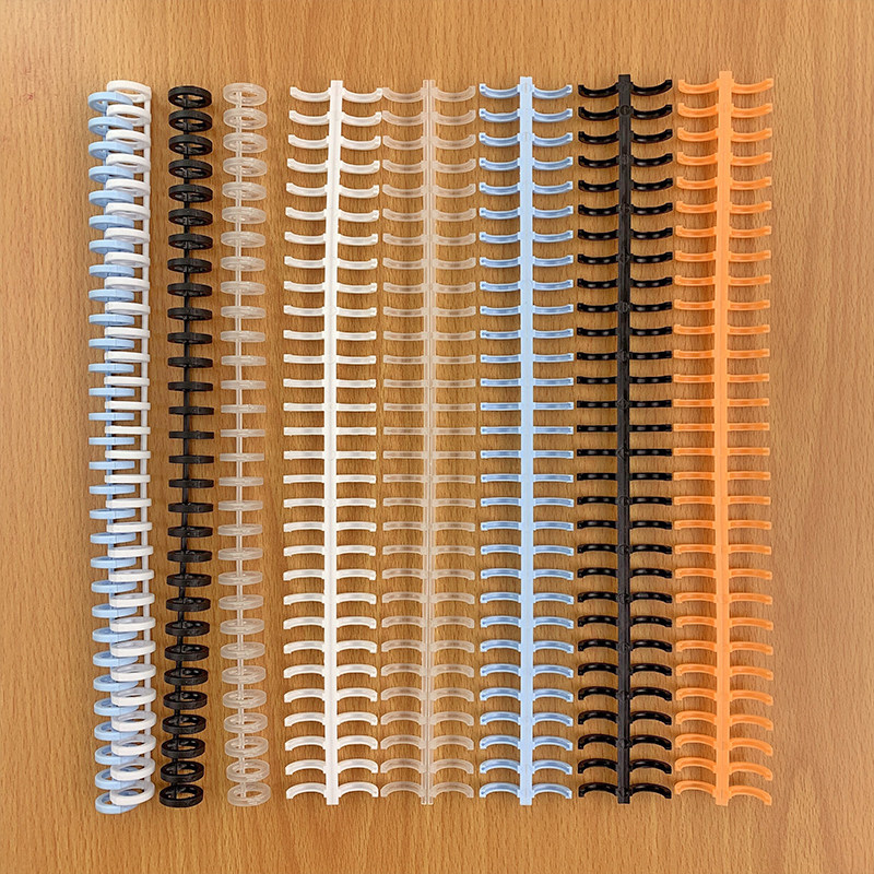 30 holes 26 holes 20 holes loose-leaf binding strip A4B5A5 plastic coil round hole clip DIY loose-leaf notebook buckle