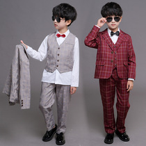 6 boys suit suit Spring and Autumn 3 Children Baby 5 six 7 eight 9 ten years old performance dress vest three 4 sets
