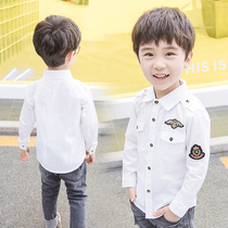 Boy shirt spring and autumn clothing boy baby and child long sleeve shirt 233 4 567890 years old boy tide