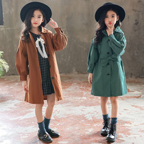 Girls windbreaker jacket chun qiu zhuang children 5 six seven eight 8 ninety 9-12 pupils aged girls Korean version of the Western style tide