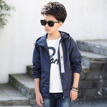 Boys spring and autumn windbreaker coat coat 2021 New 8-10 year old boy casual top 11 middle child jacket long sleeve