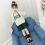 Quần áo trẻ em mùa xuân cho bé gái váy dài tay 4 năm 5-6 sáu 7 bảy tám 8-9 tuổi bé gái mùa thu nước ngoài Hàn Quốc - Váy váy đầm cho bé sơ sinh