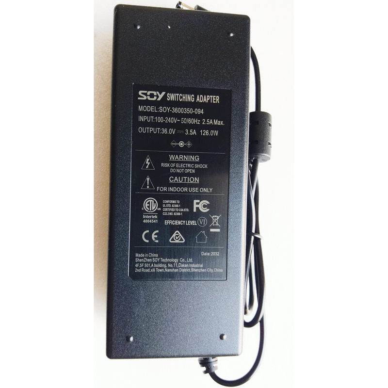 Soy Source Supply Soy-3600350-094 Power Adapter 36.0V 3.5A 126.0W Supply 36V