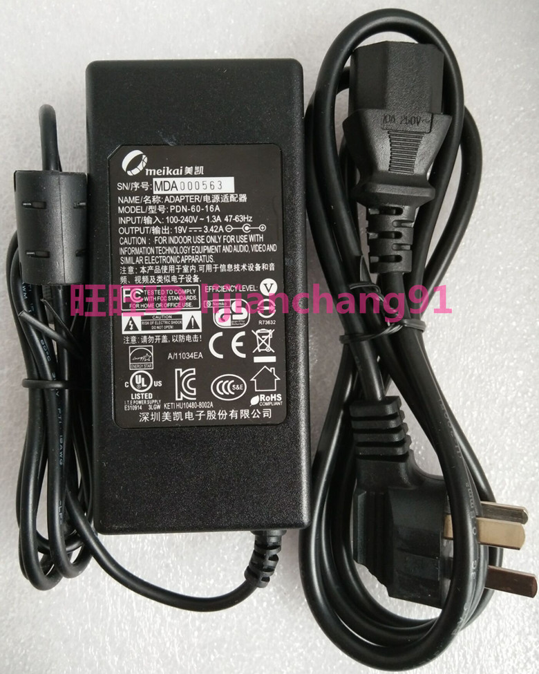 intel NUC5i5RYH computer power adapter 19V3 43A PC charger 