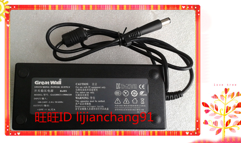 Original GreatWall Great Wall 19V 6 32A GA120SC1-19006320 switching power supply