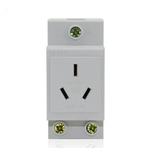 Chint modular socket rail socket AC30-108 10A three-eye socket 250V