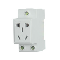 Chint five-hole two-plug three-plug 10A multifunctional modular electric box rail type power socket AC30-10530