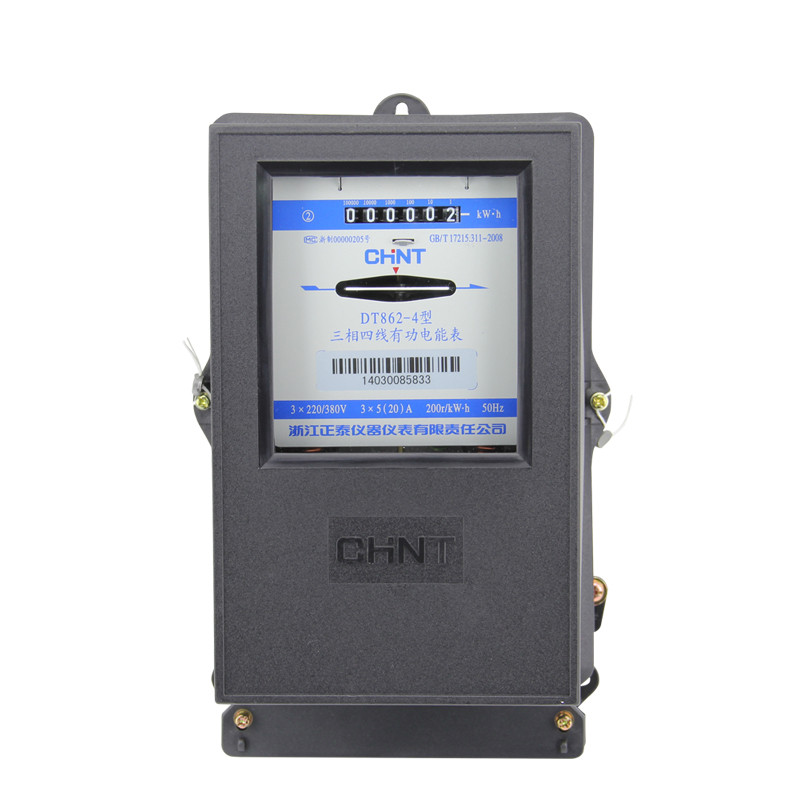 Chint Meter DT862-4 Energy Meter 3*5-20A Three-Phase Mechanical Meter