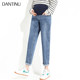 Dantino Maternity Jeans 2024 ລະດູໃບໄມ້ປົ່ງແລະລະດູໃບໄມ້ປົ່ງໃໝ່ ລະດູໃບໄມ້ປົ່ງ ແລະລະດູຮ້ອນ ເກົ້າຈຸດພິເສດໃສ່ເກີບຂະໜາດໃຫຍ່ສຳລັບພໍ່ກາງເກງ