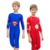 Áo tắm trẻ em một mảnh của bé trai áo dài tay chống nắng trẻ em lớn siêu nhân quần bơi bé mới bơi Bộ đồ bơi của Kid