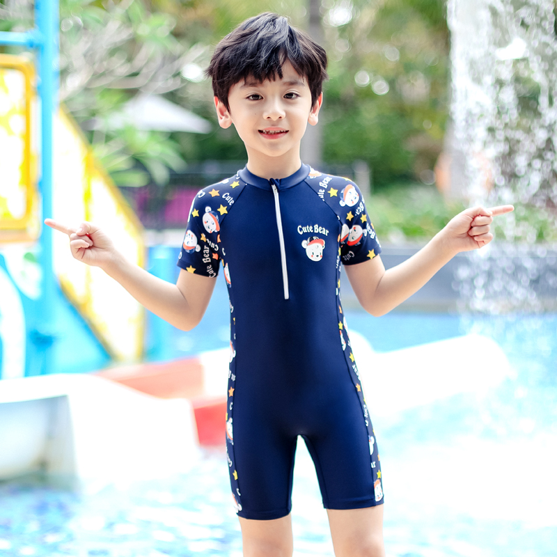 Children's swimsuit Boy swimming trunks Small, medium and large children's quick-drying suit One-piece swimsuit Boy baby hot spring swimming trunks