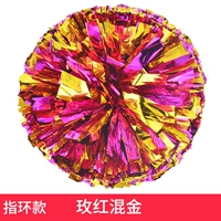 Кольцо плюс плотно розовое красное смешанное золото