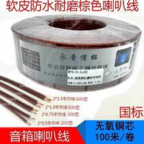 The national standard audio line broadcast line 200 core 300 core 500 core 600 core horn wire oxygen - free copper amplifier