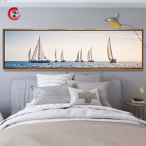 Bedroom decoration painting bedside painting banner warm room murals living room background wall painting simple modern sailing boat