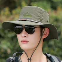 Hood Male Sun Hat Outdoor Summer Sun Protection Tourism Casual Han Edition Fisherman Hat Men Mountaineering Fishing Sun Hat