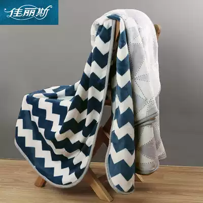 Alice Leisure Coral Velvet Blanket Flannel Summer Nap Children's Plaid Cover Air Conditioning Blanket Single Double Blanket