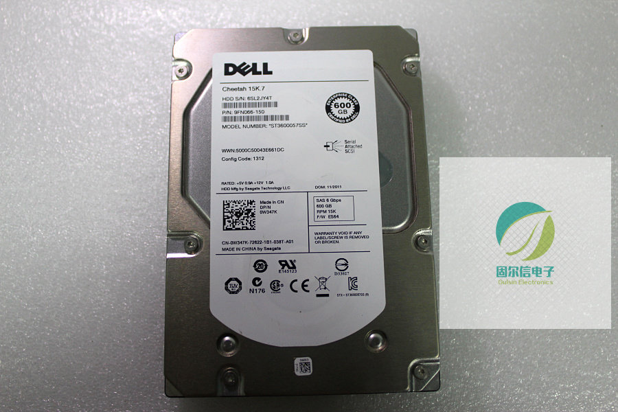 Dell Dell 600G 3 5 inch 15K 7 6GB SAS server hard drive W347K ST3600057SS