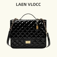 Черный [лакированная кожа] Чек против подделки качества встречного качества + масло для ухода