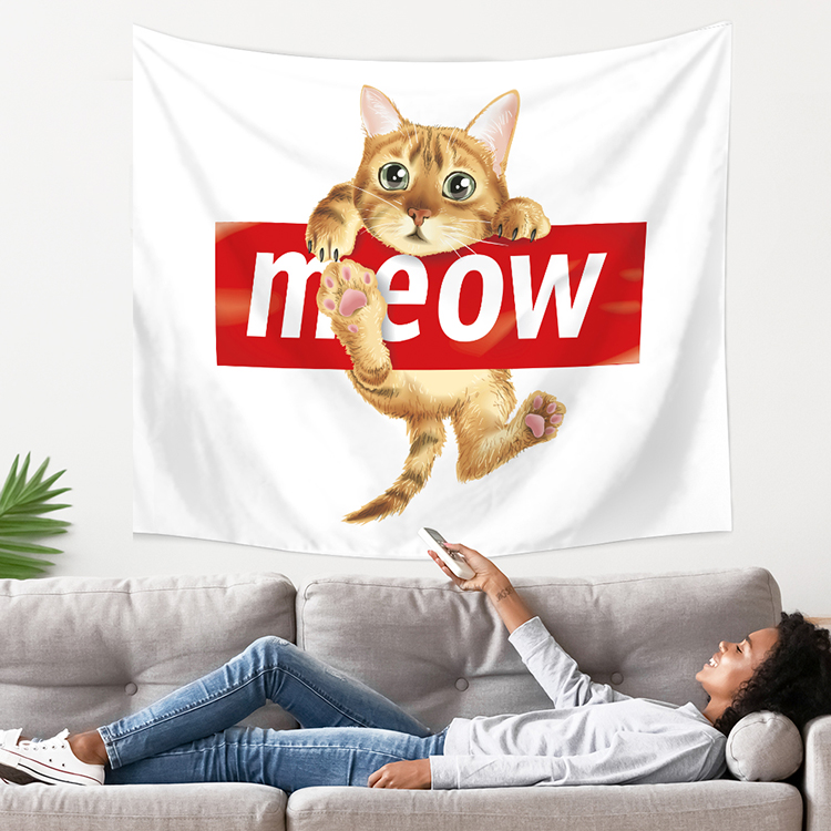 Treo nhà máy gió trực tiếp Bắc Âu nhà nền vải sống đa chức năng cộng với tấm thảm nhung dày - Tapestry thảm vải decor treo tường