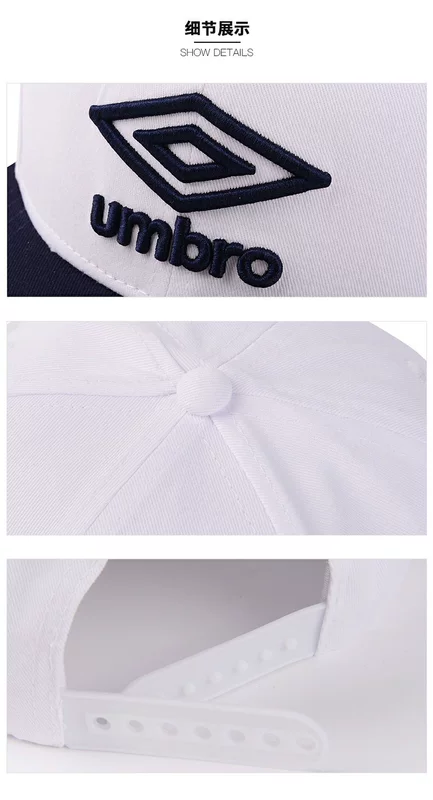 Umbro UMBRO mũ thể thao và giải trí thêu logo cổ điển xu hướng thời trang mũ nam và nữ UI191AC4104 - Mũ thể thao mũ lưỡi trai adidas chính hãng