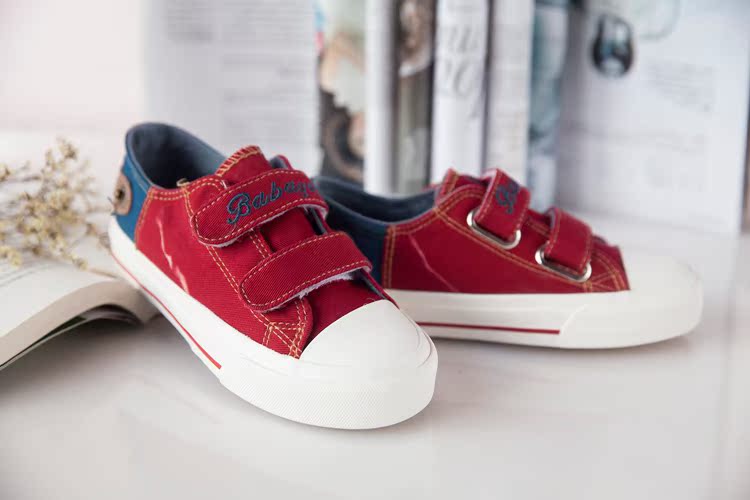 Chaussures de tennis enfants en toile suture de voiture pour printemps - semelle caoutchouc - Ref 1035873 Image 33