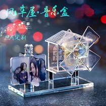 Crystal House Diy Photos Tailor Made to Practical Seven New Years Eve Birthday Gifts Girls Girlfriends Creative Music Boxes