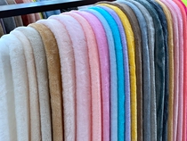 1#-24#本白浅杏深杏加厚加宽1 8 m wide double-sided flannel velvet cover blanket sleeping robe cloth material