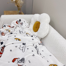 Cartoon Flannel Blanket Double Blanket Office Cover Leg Nap Students Children Cartoon Kindergarten Afternoon Carpet
