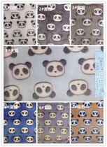 (suede cloth material) offset printing panda head double face flange suede fabric autumn and winter pyjamas clothing pet suede cloth material