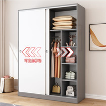 Wardrobe home bedroom rental room sliding door solid wood small simple childrens wardrobe simple modern cabinet