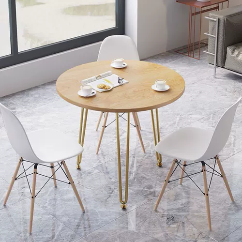 Круглый стол, обеденный стол, обеденный стул, комбинация стола для переговоров и стульев, современный простой балкон, небольшой журнальный столик, обеденный стол для маленькой квартиры, дома