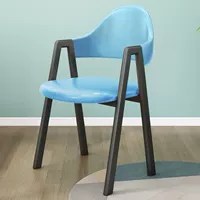 Бордовый кожаный светло-синий черный стул King Kong A-Line [Голубое море и голубое небо] Минимальная цена — один комплект (единая цена)