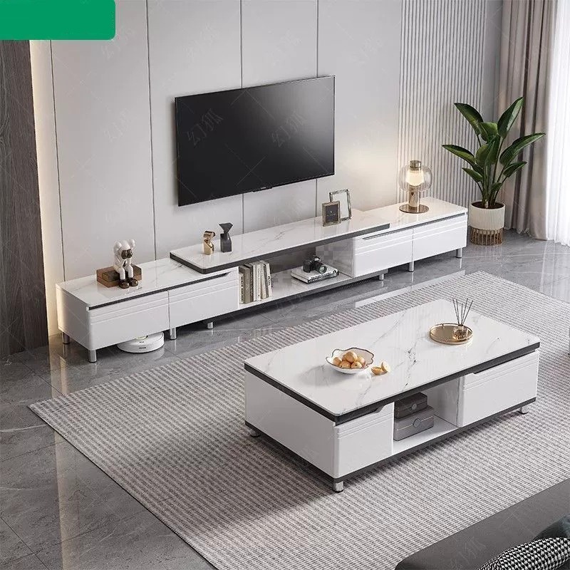 Willy-style Light Extravaganza Superior Tea Table TV Cabinet Combo Living Room Home Retractable Containing TV Cabinet Small House Type Tea Table-Taobao