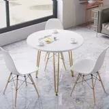 Круглый стол, обеденный стол, обеденный стул, комбинация стола для переговоров и стульев, современный простой балкон, небольшой журнальный столик, обеденный стол для маленькой квартиры, дома