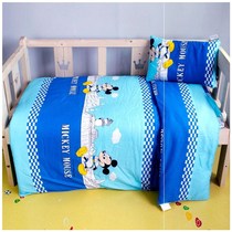 Childrens kindergarten quilt three-piece cotton nap special quilt quilt cover bedding with the same custom school uniform