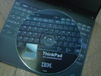 IBM T40 notebook random CD-ROM data disk is marked with non-sale items