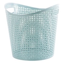 Large dirty clothes basket Plastic laundry basket for dirty clothes Bathroom storage basket for clothes in the bathroom Portable blue