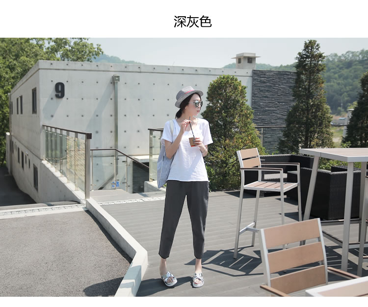 孕妇裤春秋外穿夏季薄款休闲棉麻打底裤2026新款孕妇装秋装夏装 — 14