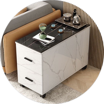 Sofa side cabinet light luxury imitation slate living room mobile corner table simple modern coffee table cabinet side storage storage cabinet