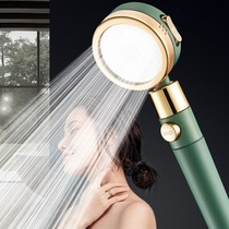 Hand-held pressurized shower head shower head rain household bathroom shower head small waist pressurized filter flower wine set