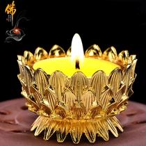 Lotus lamp holder butter lamp holder candle holder alloy lamp holder for placing small candles 1 piece