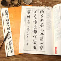 Classic poetry collection character creation Zhao Mengxu Xingshu Cheng Feng compiled simplified side note brush calligraphy calligraphy practice copybook Shanghai calligraphy and painting Publishing House