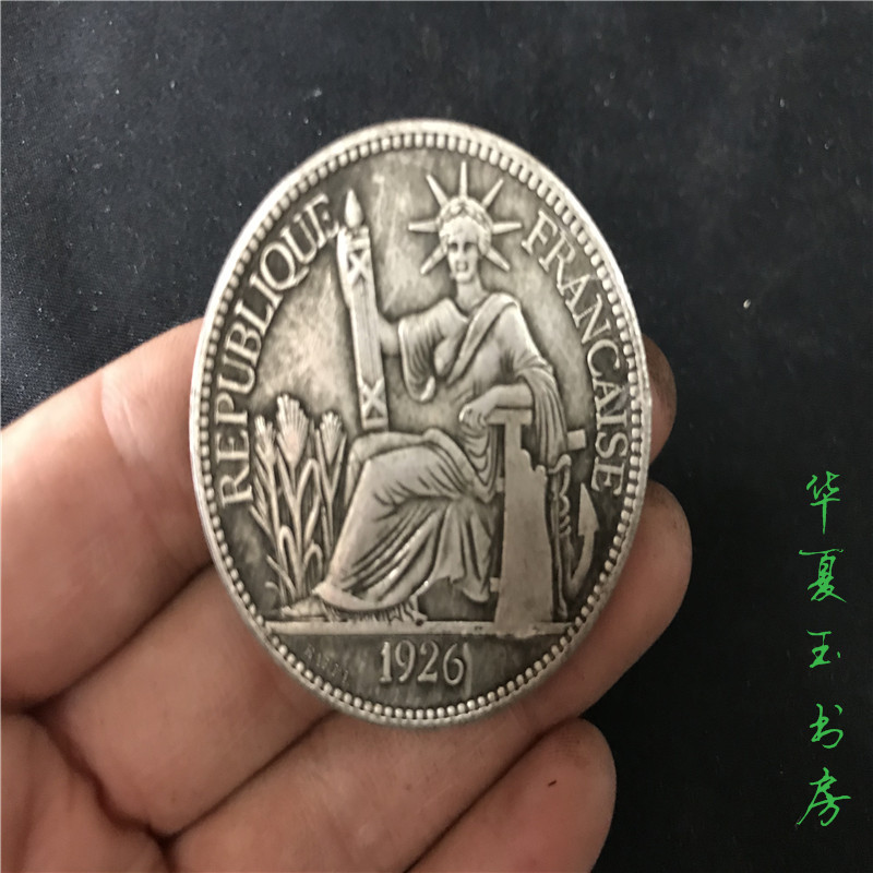 Bán cổ chơi cơ chế cũ đồng đô la bạc tiền cổ 1926 vòng hoa nhân dân tệ tiền xu kỷ niệm bộ sưu tập đại dương đồng tiền cổ trung quốc