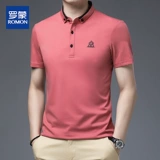 Летняя одежда для отдыха, футболка с коротким рукавом, летняя трендовая футболка polo, сезон 2021, высокий воротник