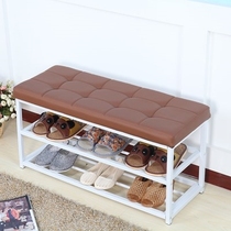 Simple rely on floor-standing shoes to pedal long belt storage and change shoes stool vertical seat outside shoe rack shoe cabinet single small