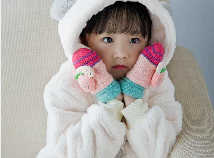 Gants pour fille en de laine - Ref 2149716 Image 7